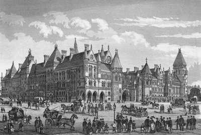 The New Law Courts, Westminster, London, 1878 1878 alkotó: Unbekannt