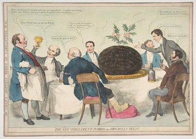 The New Parliament Pudding vagy John Bulls Treat, kb. 1832. alkotó: Unbekannt