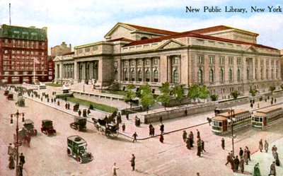 The New Public Library, New York, USA, 1910 alkotó: Unbekannt
