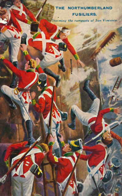 A Northumberland Fusiliers. San Vincente sáncainak lerohanása, 1812, 1939. alkotó: Unbekannt