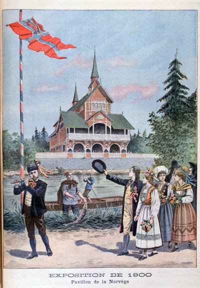 A norvég pavilon az 1900-as egyetemes kiállításon, Párizs, 1900 alkotó: Unbekannt