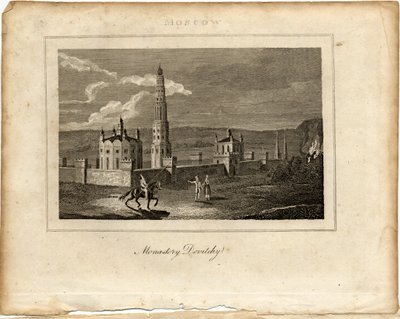 Das Nowodewitschi-Kloster in Moskau, ca. 1800 von Unbekannt