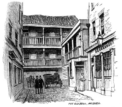 Az Old Bell edzői fogadó, Holborn, London, 1887 alkotó: Unbekannt