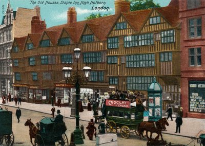 The Old Houses, Staple Inn, High Holborn, London, 1905 alkotó: Unbekannt