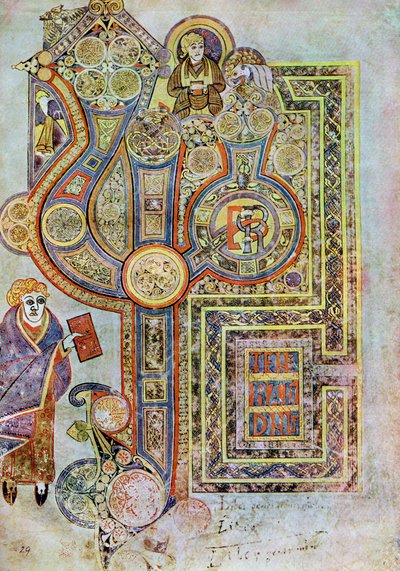 Szent Máté evangéliumának nyitó szavai, i.sz. 800, XX. század alkotó: Unbekannt