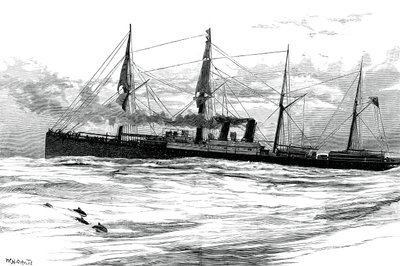 Az Orient Steam Navigation Company Orient gőzhajója, c1880 alkotó: Unbekannt