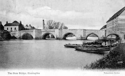 Az Ouse-híd, Huntingdon, Cambridgeshire, 1905 alkotó: Unbekannt