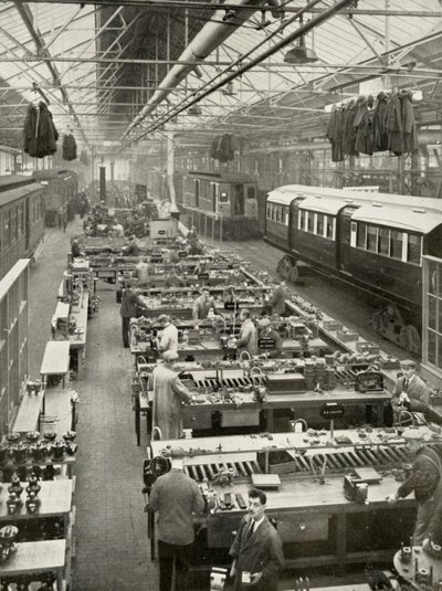 A London Passenger Transport tulajdonában lévő Underground Rolling Stock felújítása, 1935-36. alkotó: Unbekannt