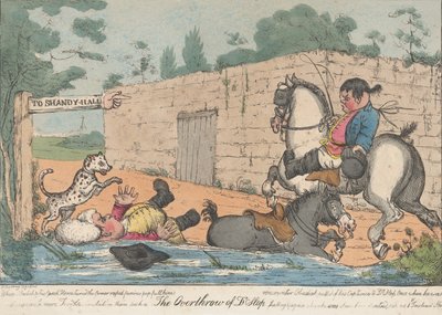 Dr. Slop Tristram Shandy megdöntése, 1800-20. alkotó: Unbekannt