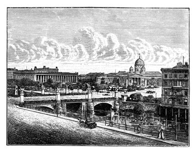 A Palace Bridge and Pleasure Garden, Berlin, Németország alkotó: Unbekannt