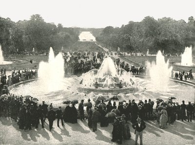 The Palace Fountains, Versailles, Franciaország, 1895. alkotó: Unbekannt