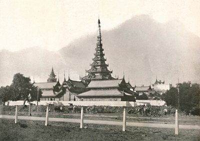 A palota, Mandalay, 1900. alkotó: Unbekannt