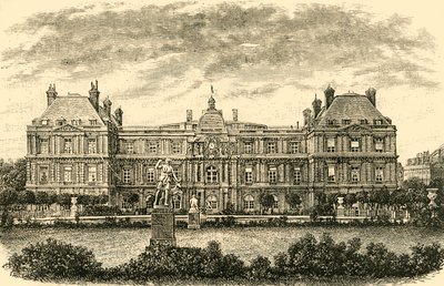 A luxemburgi palota, Párizs, 1890. alkotó: Unbekannt