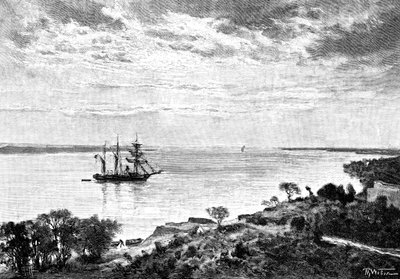 A Parana folyó, Dél-Amerika, 1895 alkotó: Unbekannt