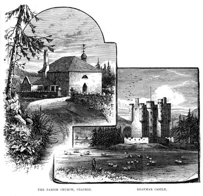 A plébániatemplom, Crathie és Braemar kastély, Skócia, 1900 alkotó: Unbekannt