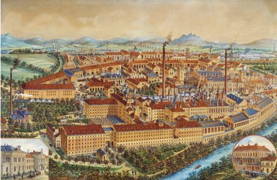 A Pilsner Urquell Sörgyár Pilsenben, 1900-1910 alkotó: Unbekannt
