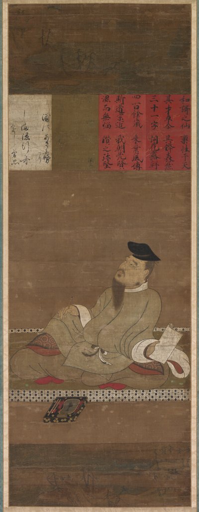 Te Poet t Kakinomoto no Hitomaro, c. 1300-1350. alkotó: Unbekannt