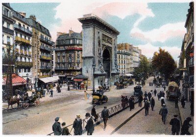 A Porte Saint Denis, Párizs, 1900 alkotó: Unbekannt