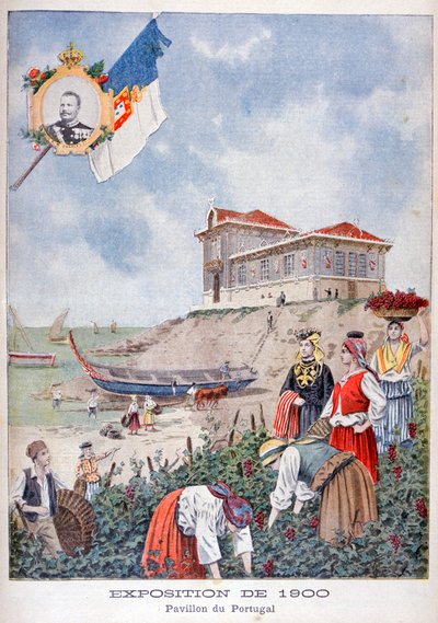 A portugál pavilon az 1900-as egyetemes kiállításon, Párizs, 1900 alkotó: Unbekannt