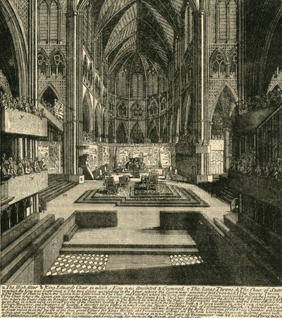 Jakab koronázásának előkészületei II. és királynője 1685-ben, 1881-ben. alkotó: Unbekannt