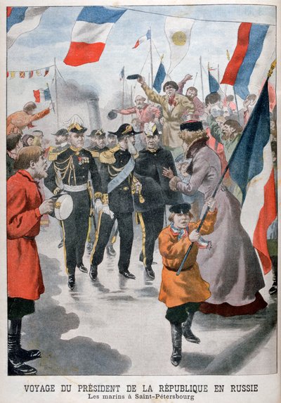 A Francia Köztársaság elnöke Szentpétervárra látogat, 1902-ben alkotó: Unbekannt