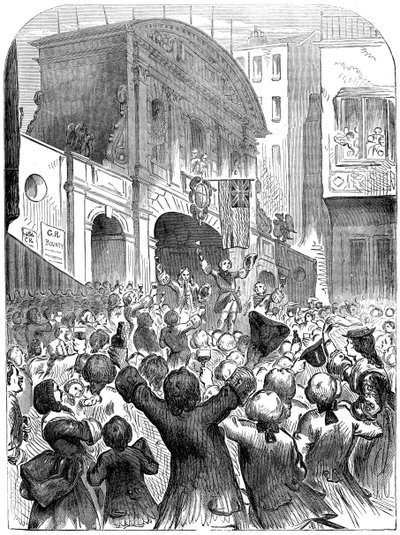 A walesi herceg ivási sikere a háborúban a Temple Bar-ban, London, 18. század, 19. század alkotó: Unbekannt