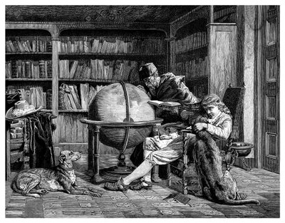 A professzor és tanítványa, 1882 alkotó: Unbekannt