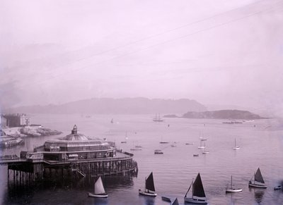 A Promenade Pier Plymouthban, Devonban, a 19. század vége – a 20. század eleje. alkotó: Unbekannt