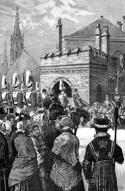 A királynő megnyitja a Parlamentet, 1846, 1900 alkotó: Unbekannt