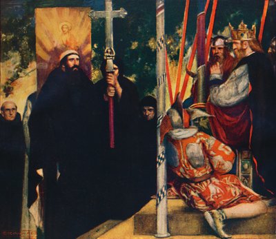 Ethelbert Szent Ágoston fogadása, 1912 alkotó: Unbekannt