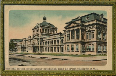 The Red House, Government Buildings, Port of Spain, Trinidad, B.W.I., XX. század eleje. alkotó: Unbekannt
