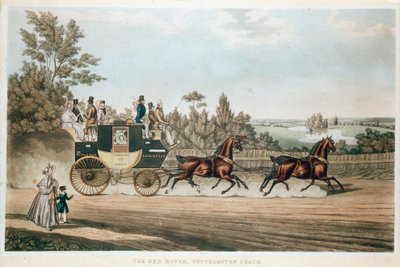 A Red Rover, Southampton Coach, c1815 alkotó: Unbekannt