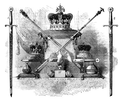 The Regalia of England, c1820 c1895 alkotó: Unbekannt