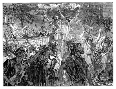 A forradalom Párizsban, 19. század, 1900 alkotó: Unbekannt