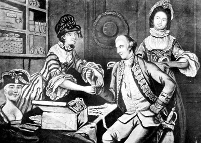The Rival Milliners, 1770 alkotó: Unbekannt