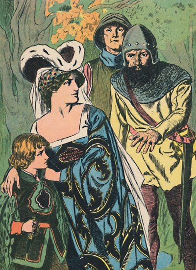 A rablók felfedezik Margit királynőt és a herceget, 1907 alkotó: Unbekannt
