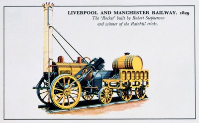 The Rocket, Liverpool and Manchester Railways, 1829, 20. század alkotó: Unbekannt