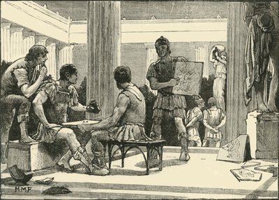 A rómaiak Korinthusban, 1890. alkotó: Unbekannt
