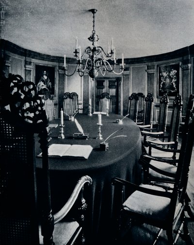 A szoba a Capitoliumban, ahol a végrehajtó tanács ülésezett, 1938 alkotó: Unbekannt