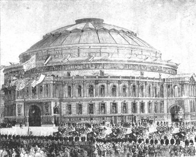 A Royal Albert Hall, 1871: Viktória királynő megnyitotta 1901. március 29-én. alkotó: Unbekannt