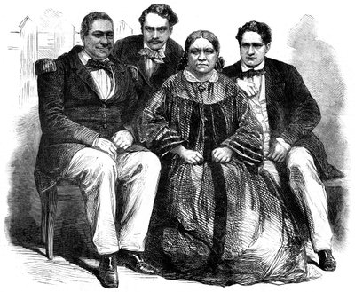 Tahiti királyi családja, 1864 alkotó: Unbekannt