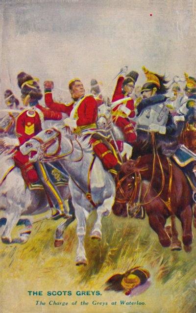 A skót királyi szürkék. A szürkék vádja Waterloo-ban, 1815, 1939 alkotó: Unbekannt