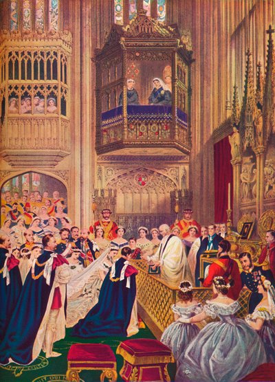 Királyi esküvő, Szent György-kápolna, Windsor, 1863. március 10. 1910 alkotó: Unbekannt