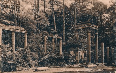 A romok, Virginia Water, Windsor, 1917 alkotó: Unbekannt