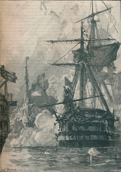 Az orosz támadás a törökországi Sinop ellen, 1853 1906 alkotó: Unbekannt