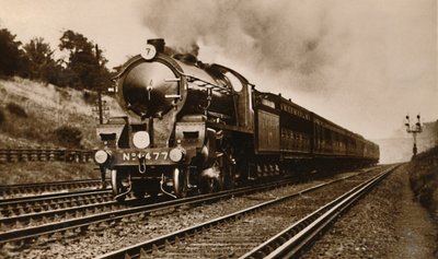Az S.R. Nyugat-Anglia Expressz Earlsfield mellett, 20. század eleje. alkotó: Unbekannt