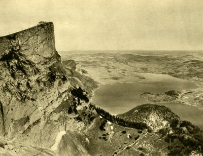 A Schafberg és a Mondsee, Felső-Ausztria, 1935. alkotó: Unbekannt