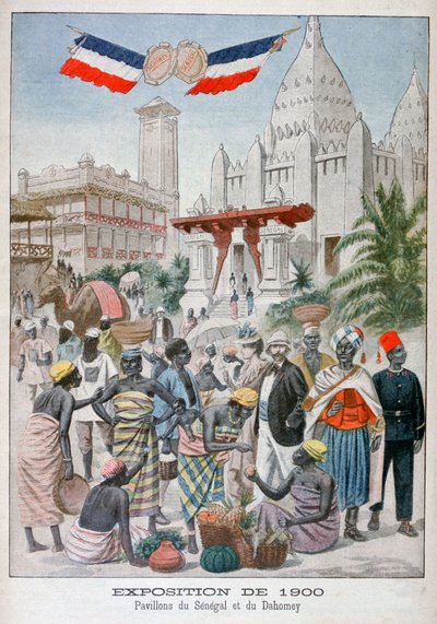 A Sengalise pavilon az 1900-as egyetemes kiállításon, Párizs, 1900 alkotó: Unbekannt