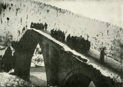 A szerb hadsereg vezérkara visszavonulásukról Albánián keresztül, 1919. alkotó: Unbekannt