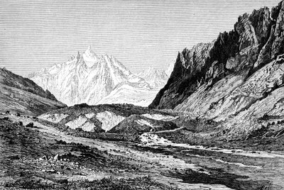 A Shchurovskiy-gleccser, Oroszország, 1895 alkotó: Unbekannt